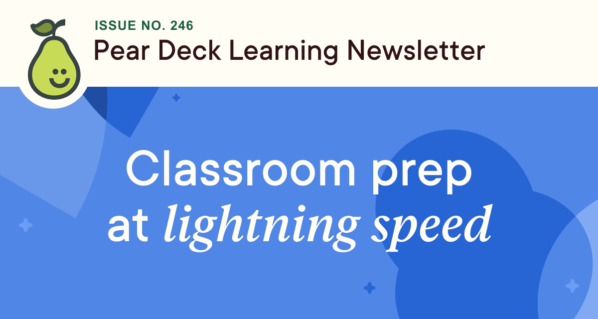 Classroom prep at lightning speed